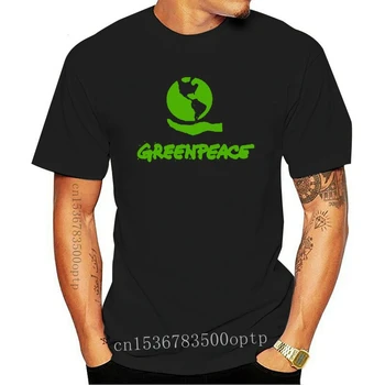 Mai nou 2018 Noi Greenpeace Verde Simbol de Pace Mens Tricou Negru Marimea S la 3XL Vara sportwear casual t-shirt