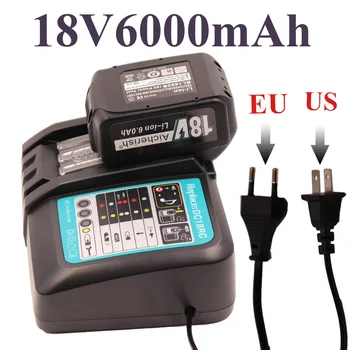 Makita 18V Acumulator mașină de Găurit Electrică Instrument baterie Reîncărcabilă Li-Ion 6000mAh pentru BL1840 BL1850 BL1830 BL1860B LXT400 18650 Batterij