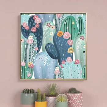 Mare Planta Tropicala Postere Si Printuri De Flori De Cactus Arta De Perete Panza Pictura Imagini Minimalist Nordic Decor Acasă