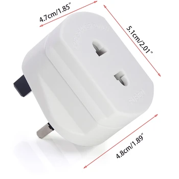 Marea BRITANIE Periuta de dinti Electrica Adaptor Plug, 2 Pin 3 Pin aparat de Ras Electric Adaptor Priza Converter, Alb