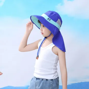 Margine Largă Copii Palarie De Soare Pentru Copii Găleată Cu Capac De Vară Pe Plajă Fete De Călătorie În Aer Liber Drăguț Casual Pălării De Soare Noi