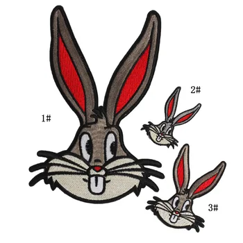 Mari broderie mare de patch-uri de iepure de desene animate de animale patch-uri pentru sac de insigne aplicatiile de patch-uri pentru îmbrăcăminte PA-503