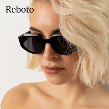 Maro Ochi de Pisica ochelari de Soare Femei de Moda 2021 Epocă Mici Cateye Neregulate Ochelari de Soare de sex Feminin Oculos De Sol Feminino UV400