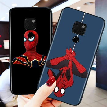 Marvel Avenger Spiderman pentru Huawei Mate 40 RS 30 20 X 10 P Inteligente Z S Lite Pro Plus 2020 2021 Negru Caz de Telefon