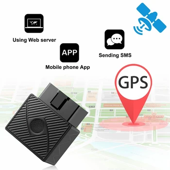 Masina OBD GPS Tracker GSM SIM GPRS Vehicul Anti-a Pierdut in timp Real Dispozitiv de Urmărire Pentru Orice Vehicule Cu OBD Interfata