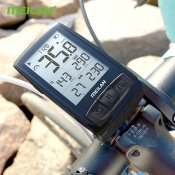 Meilan M4 Wireless Biciclete Vitezometru Monitor De Ritm Cardiac, Cadența Senzorului De Viteză Cronometru Rezistent La Apa