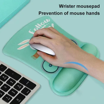 Memorie Gel Ergonomic Keyboard Și Mouse-ul Încheietura Restul Mouse-ul Suport Pad Set Cu Non-alunecare de Cauciuc de Bază Potrivite Pentru Biroul de Acasă
