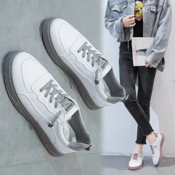 Mici, albe, pantofi iubitorii de moda all-meci single pantofi femei culoare solidă platformă unică de pantofi personalitate tendință durabil fierbinte