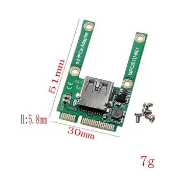 Mini Pcie Pentru USB 2.0 Adaptor Convertor,USB3.0 La Mini Whosale Card E PCIE Express Pci