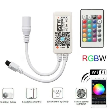 Mini Wifi RGB Bluetooth IR rgb-Controler de la Distanță fără Fir setați Întrerupătorul de Benzi cu LED-uri de Lumină Pentru 5050 2835 WS2811 WS2812B DC12V