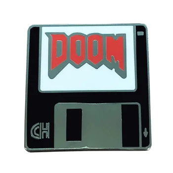 MS-DOS DOOM Email Pin Un tribut adus OG first-person shooter joc de la spate în vechiul MS-DOS zile, DOOM!