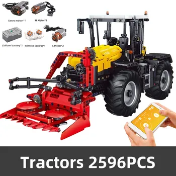 Mucegai King High-Tech Masina MOC-25371 RC Tractor Fastrac 4000er Seturi de Blocuri Caramizi Asamblate Cadouri DIY