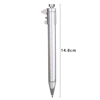 Multifuncțional 0.5 mm Gel Ink Pen Vernier Calibru Roller Pen Papetărie Minge Punct de Școală, Rechizite de Birou Cadouri Riglă Cu Scară