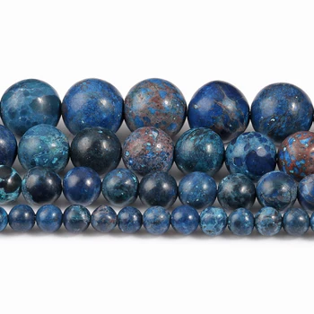Natural American Howlite Albastru Turcoaz Rotund Vrac Piatra Margele pentru Bijuterii DIY Brățară Accesorii 15