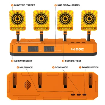 NIGOE Electronice de Fotografiere Obiective pentru Nerf Blaster Arme Jucarii de Notare Resetare Automată Digitală Obiective de Fotografiere Practică
