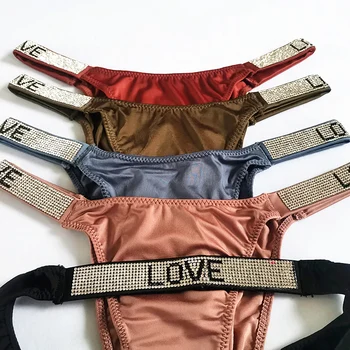 Noi Chilotei pentru Femei, Tanga Sexy Moda Joase Tanga pantaloni Scurți Boxeri Roz Litera T-spate Șir de Pietre de Curea G-string