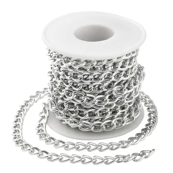 Noi de 2 metri lant aluminiu lanț material de bijuterii handmade colier produse semi-finite accesorii de metal lanț de bijuterii DIY caz cheie