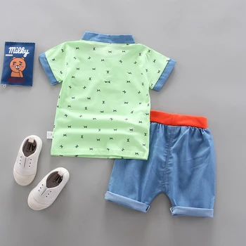 Noi de Vara pentru Copii Baieti Haine de Moda pentru Fete pentru Copii din Bumbac Tricou, pantaloni Scurți 2 buc/seturi de Copii Sugari Haine Casual Copilul Treninguri