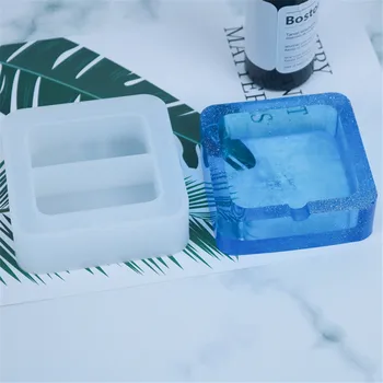 NOI Scrumiera DIY Manual de Cristal de Silicon Mucegai cutie de Depozitare DIY Oglindă de Cristal Epoxidica Rasina UV Mucegai de Artă
