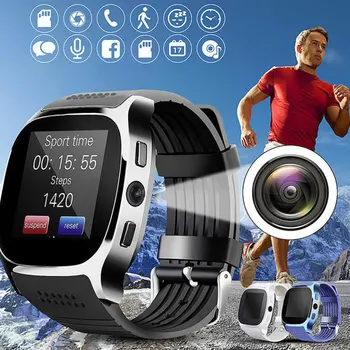 Noi T8 Bluetooth Ceas Inteligent Om Ecran Tactil Cu Suport Camera Cartela SIM Apel Sport Poziționare Tracker Smartwatch Pedometru