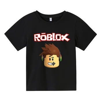 Noi Vara Robloxing Tricoul de la 4 la 14 Y T-shirt Haine Copii 3D Băieți Fete din Bumbac Pur Supradimensionate, Haine pentru Copii Topuri Tricouri