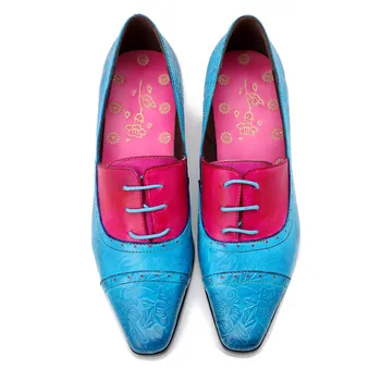 Noua din Piele Retro Pompe de Pantofi pentru Femei Elegante Aluneca Pe Birou Doamnelor Pompe Tocuri Subtiri Albastru Rosu Culoare de Potrivire Pantofi pentru Femei