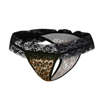 Noua Lenjerie Sexy Leopard De Imprimare Femei Translucid Lenjerie De Dantela Pură Rezervor De Dantelă Sexy Chiloți Tong Transparent Chiloți
