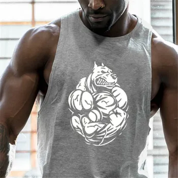 Noua Moda Bumbac Tricouri Fără Mâneci Rezervor De Top Pentru Bărbați Fitness Tricou Barbati Maieu Culturism Antrenament Sală De Gimnastică Vesta De Fitness Bărbați