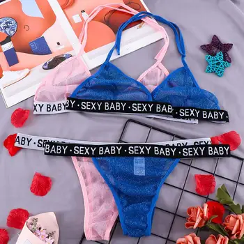 Noua Sexy Lenjerie de Dantelă Sutien pentru Femei Perspectivă Plasă de Lenjerie Sexy de Moda Fierbinte de Vânzare Set de Sutien