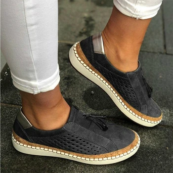 Noua toamna de mari dimensiuni femei pantofi casual 2020 fierbinte pe alb zapatos de mujer femei pantofi pantofi plat
