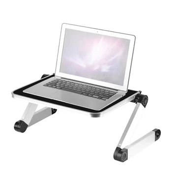 Noul Aliaj De Aluminiu Pliabil Reglabil Pliere Laptop Tava De Birou Pentru Tableta, Suport Pentru Masă De Ridicare Placă Tava Suport