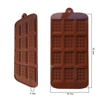Noul Silicon Mucegai Ciocolata Ciocolata Instrumente de copt Non-stick Silicon tort mucegai Jeleu și Bomboane Mucegai 3D mucegai DIY mai bun