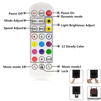 Noul USB Bluetooth Controler de Muzică DC5V TV de Fundal Controler Benzi 24Key Control de la Distanță Pentru 5V 2835 5050 RGB LED Strip Lumini