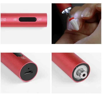 NOUL USB Reîncărcabilă Electrice de Unghii Mașină de Găurit Portabile Manichiura Pedichiura Pen poloneză Fișier Tampon Instrumente Nail Art Accesorii