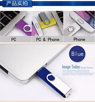 OTG telefon card flash Usb de 128gb 8gb 16gb 32gb 64gb USB flash Drive culoare rotativ Pen Drive memory stick USB pendrive usb stick