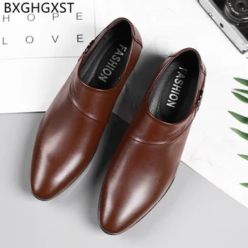 Oxford Barbati Pantofi de Moda Noua de Pantofi pentru Barbati Mens Mocasini Pantofi de Lux Sapato Sociale Masculino Chaussure Homme Cuir Scarpe