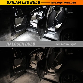 OXILAM 10buc T10 W5W 194 Becuri LED Auto Lumina de Parcare pentru Subaru Forester Legacy Outback Infinit de Înmatriculare Lampă de 12V 6000K