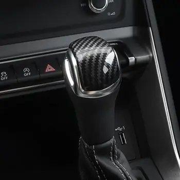 Pentru Audi Q3 F3 2019 2020 Fibra De Carbon Auto Interioare Accesorii Schimbătorului De Viteze Capul Sus Capac Capac Ornamental Autocolant Cadru