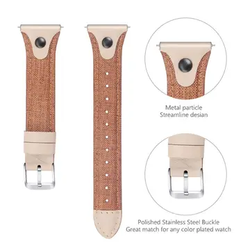 Pentru Fibit-Versa 2 Bandă de Nylon + piele Ceas Inteligent Curea Pentru Fitbit Versa / Versa Lite Smartband Metal Incuietoare Bărbați Femei Watchband