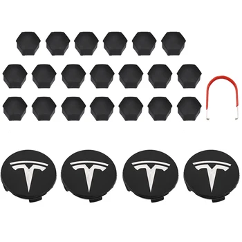 Pentru Tesla Din Aluminiu Model 3/ S/ X /Jantă Capace Butuc Capac Cu Șurub Capac Logo Kit Decorativ Anvelope Capac Modificarea Accesorii