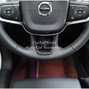 Pentru Volvo XC40 2018 2019 Interior Volan Panou de Control Buton Capac Capitonaj Protector ABS Autocolant Auto-Styling Accesorii