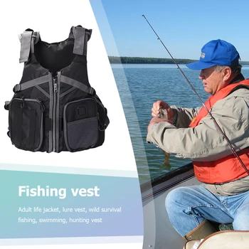 Pescuit Vesta Bărbați Femei În Aer Liber, Sporturi De Apă De Siguranță Vestă De Salvare Pentru Barca În Derivă Supraviețuire Costume De Baie