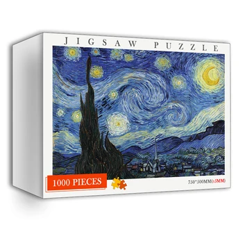 Pictură în ulei din Lemn Puzzle Adulti 1000 Piese Puzzle de Arta Pictura de Lemn Adulți Copii Asamblare DIY 1000 Piese Puzzle Jucărie