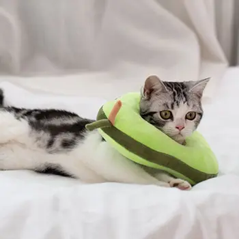 Pisica E-Guler Drăguț Avocado, Piersici Vindecarea Ranilor De Protecție Gât Con De Recuperare După O Intervenție Chirurgicală Gulere Elisabetană
