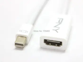 PNY Mini DisplayPort/Thunderbolt (de sex masculin) la HDMI-Adaptor compatibil (de sex feminin) pentru Mac Book Pro Mac Book Air Mini
