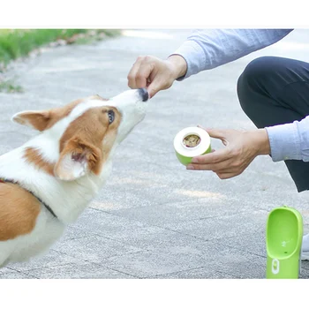 Portabil Pentru Animale De Companie Caini Alimentatoare Sticla De Apa Multifunctional Etanșe Câine De Călătorie De Mers Pe Jos De Băut Și De Mâncare Alimentator De Apă Potabilă