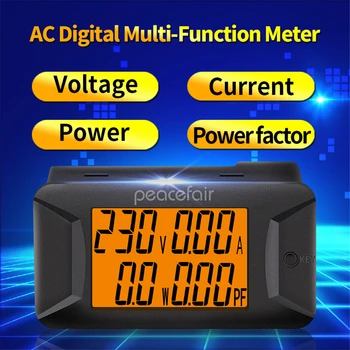 PZEM-028 AC 40-400V, 100A Digital LCD Ampermetru Voltmetru Multimetru Tensiunea de Alimentare Curent Metru Tester Factor de Putere Metru