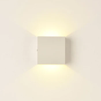 Reglaj Cub COB 6W LED-uri de Iluminare Interioară Lampă de Perete Modernă Acasă Decorare Lumina Tranșee Aluminiu Lampa 85-265V Pentru Baie Coridor