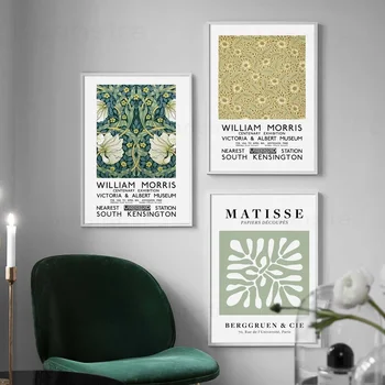 Rezumat Verde Panza Pictura lui Matisse Morris Acasă Decorare Arta de Plante Poza Perete pentru Camera de zi de Primăvară Postere si Printuri