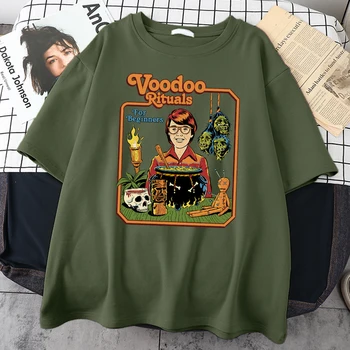 Ritualuri Voodoo Pentru Incepatori Print Mens T Shirt Moda Confortabil Tricouri Simplitate Potrivi T Shirt Rece O-Gat Sex Masculin Maneci Scurte
